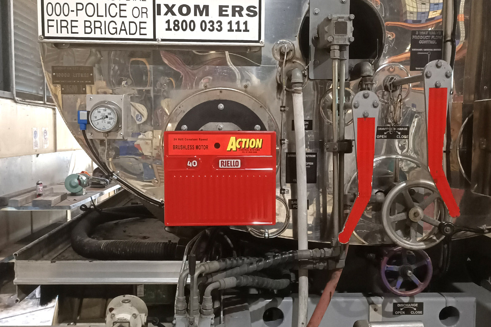 DC motors for Burner-Truck